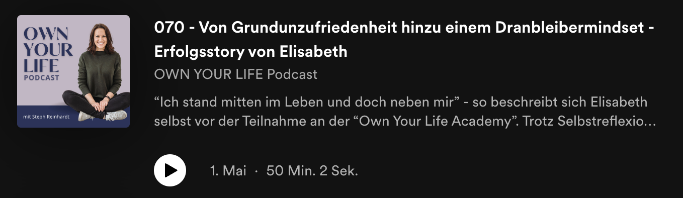 Podcast Interview Elisabeth